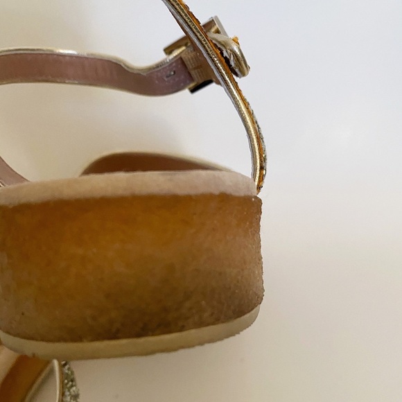 MARC JACOBS Glitter Ankle Strap Platforms Size 37 - Picture 5 of 6